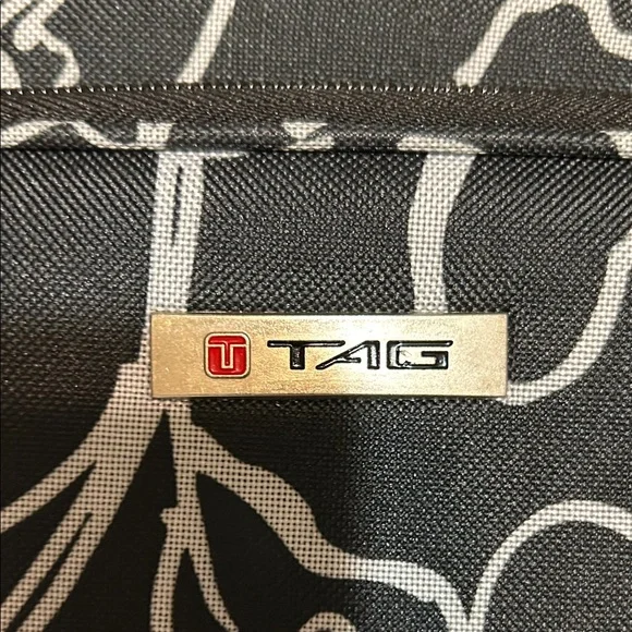 Tag Black and White Floral Laptop Bag - Picture 2 of 9